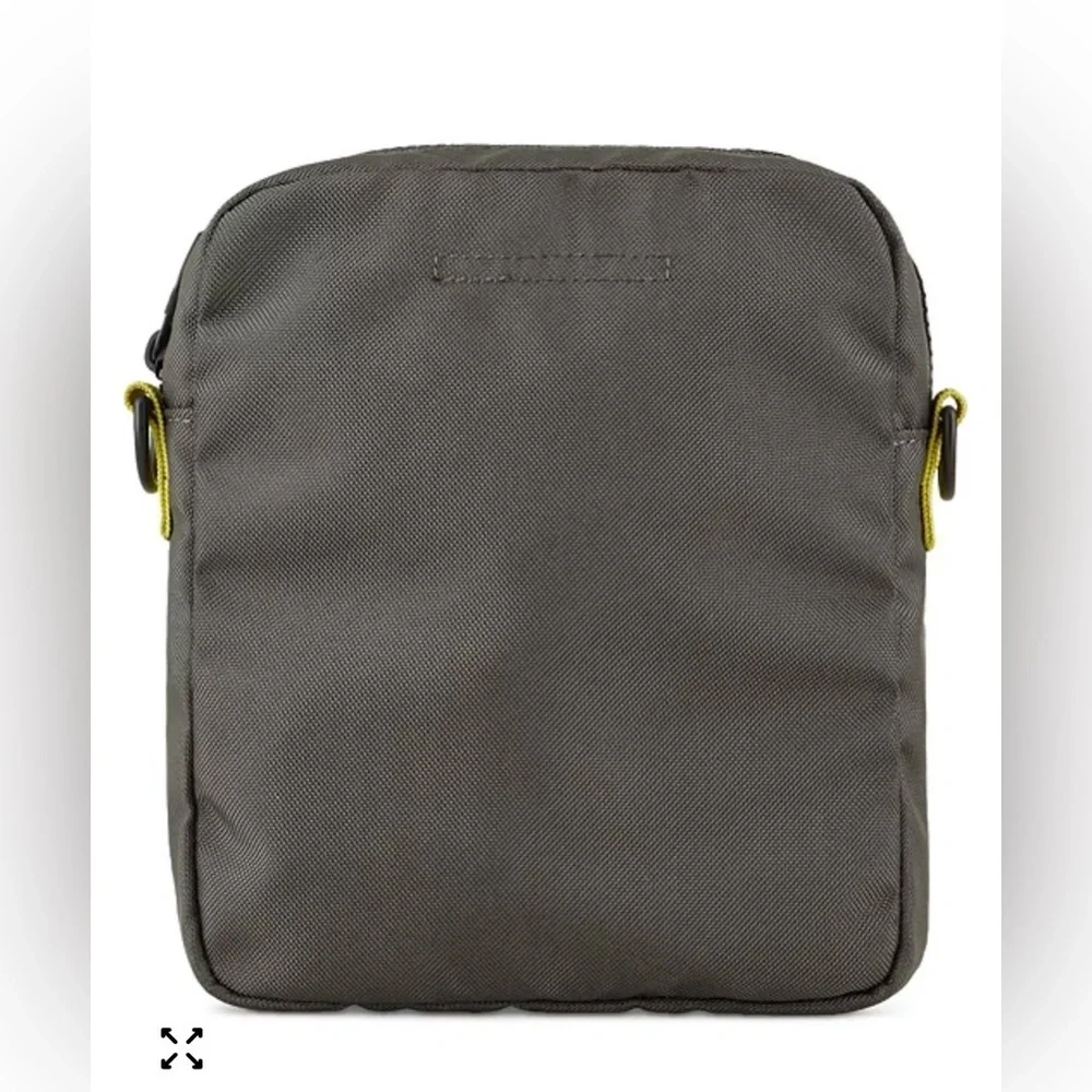 Armani Exchange A|X Color-Pieced Nylon Crossbody Messenger Bag Duck Green OS